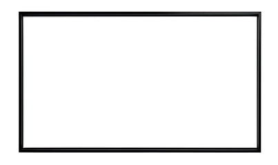 Blank white rectangle with a black frame.  A simple, empty display