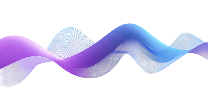 Abstract wavy design in shades of purple and blue