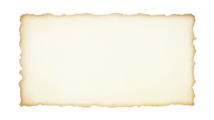 Beige paper texture shows torn edges, creating rustic style. Use for overlay, social media, or vintage design.