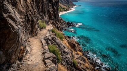 Coastal hiking trail