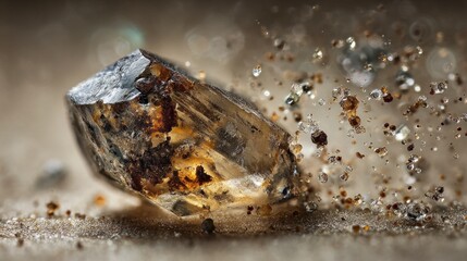 Detailed close up crystal