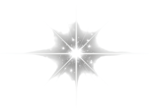 Bright, radiating starburst graphic