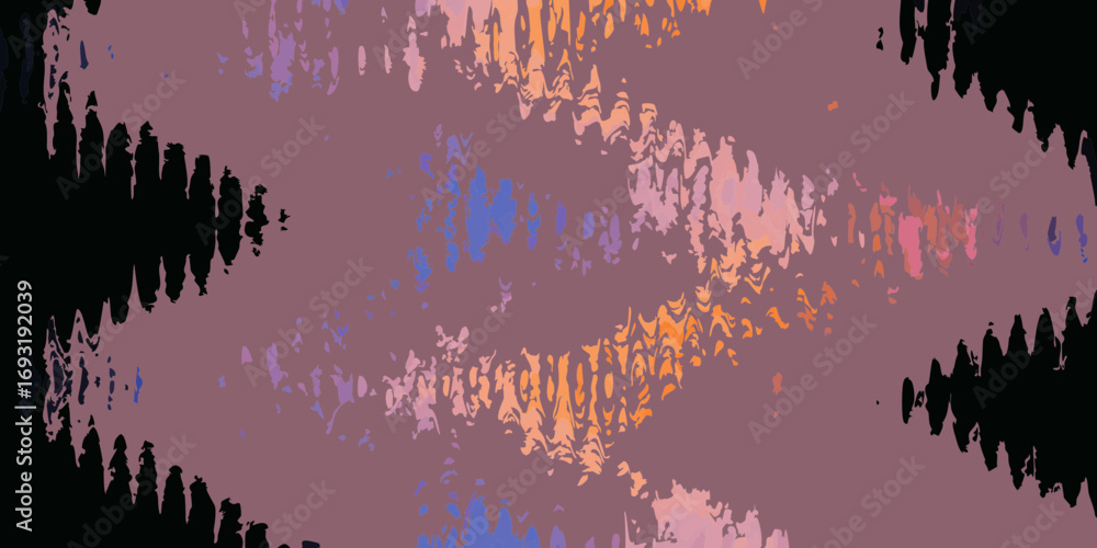Poster abstract wavy pattern with blurred edges and mixed colors in a dynamic composition style background 