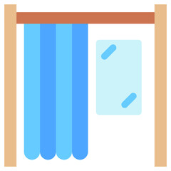 Changing Room Icon Relate To Commerce, Shopping And Mall, Use For Modern Concept, Ui, Ux Web And App Development.