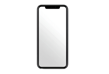 Modern smartphone, black frame, blank screen