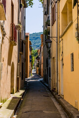 Dans les rues du village d'artistes de Céret en France