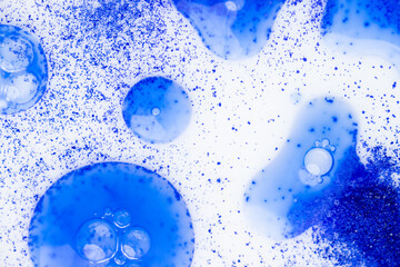 Macro Close up of Copper Peptides Powder Mixed with Skincare Gel