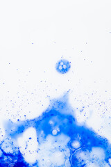 Close up of Blue Copper Peptides in Powder and Liquid Form