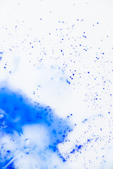 Close up of Blue Copper Peptides in Powder and Liquid Form