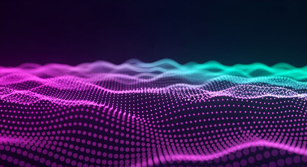 Abstract Digital Waveform: Futuristic Design Element for Graphics