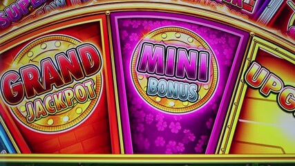 Casino gambling blackjack and slot machines waiting for gamblers and tourist to spend money.