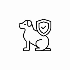 pet insurance icon sign vector