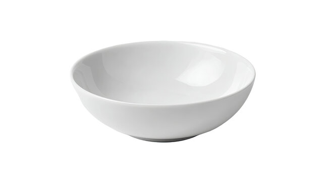 White round shallow bowl
