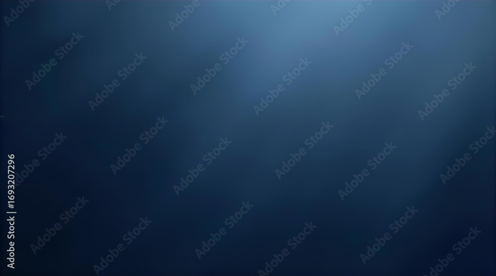Poster mysterious deep blue abstract background with ethereal light rays. dark ocean water or cosmic space 