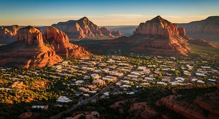 Sedona Arizona Landscape at Sunset.