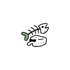 Orange apple outline