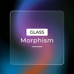 Abstract Glass Morphism Background Trendy Purple Teal and Orange Blurred Gradient