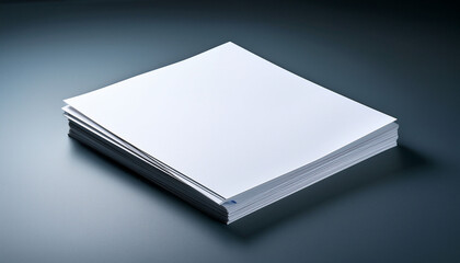 overlapping blank sheets create a minimalist artistic arrangement