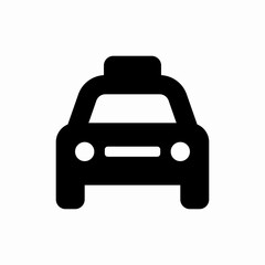 taxi cab icon sign vector
