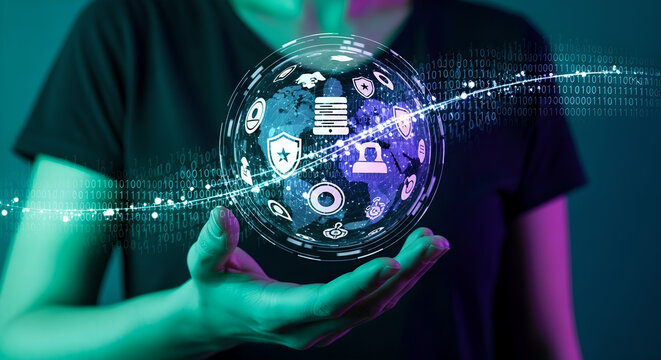 Global data network security in hand