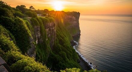 Green Cliffside View