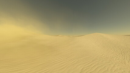 砂漠　3DCGレンダリング