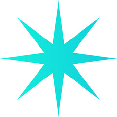 Eight-Pointed Starburst Shape