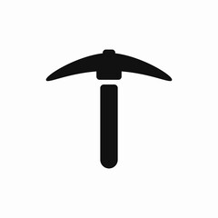 pick axe icon sign vector
