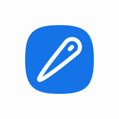 sewing needle icon sign vector