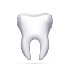 Tooth vector illustration. Realistic tooth. Illustration of a human tooth