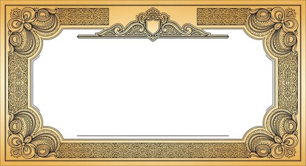 Vintage Certificate Template Design.