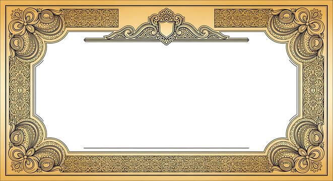 Vintage Certificate Template Design.