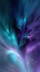 Abstract Digital Art With Glowing Colors