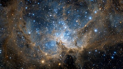 Obraz premium Starry nebula deep space