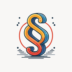 Colorful Paragraph Symbol Design
