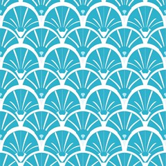 Seigaiha Fan Wave Japanese Pattern Background