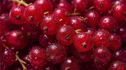 Close up red currants