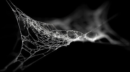 Spider web icon, delicate silk strands Halloween design, isolated on a white background. Designed for PNG format