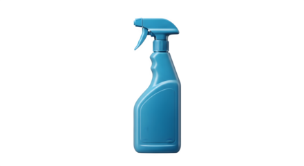 Blue Plastic Spray Bottle for Cleaning Solutions.