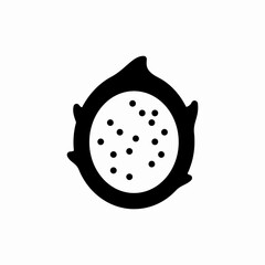 dragon fruit icon sign vector