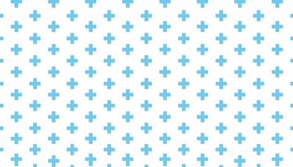 Blue Cross Seamless Pattern Set