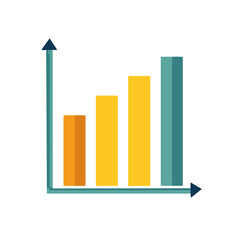 Upward Trend Bar Chart Depicts Growth in Business and Financial Data for Company Success
