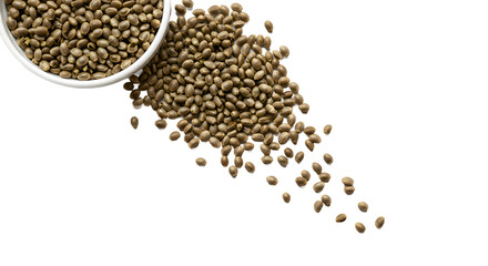 coffee beans on white background