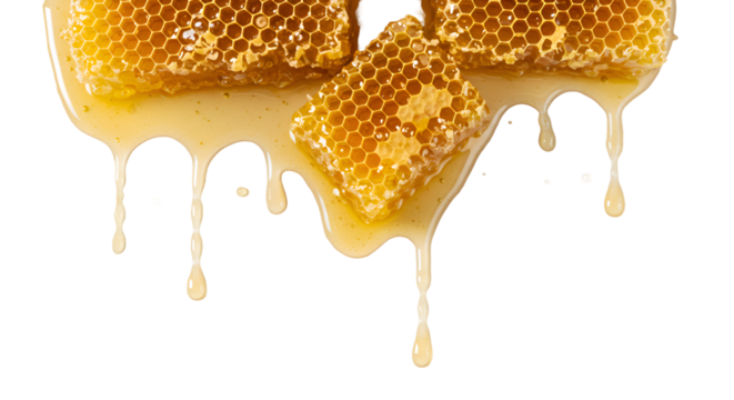 Golden Honeycomb Dripping Sweet, Pure Liquid Honey