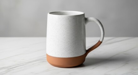 Modern Ceramic Mug on Marble Surface