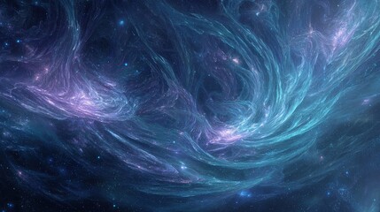 Obraz premium Abstract Colorful Space Nebula