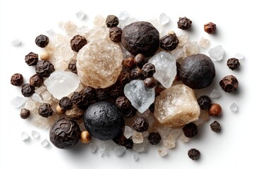 Obraz premium Assorted spices and salt