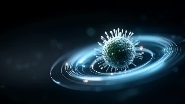 Biotechnology Particle Microscopic Lifeform Dynamic Display