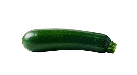 Fresh Green Zucchini Vegetable Lying Horizontally on a Dark Background