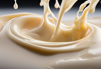 condensed dairy splash frozen motion
